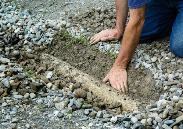 French Ditch Installation in Columbus